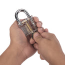 10 Pcs Lock Padlock Picking Kit Tools Unlocking Set 10 Unlock Tool +1 Transparent Lock Lock Picks Set