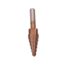 Drillpro 6Pcs HSS Bronze Coated Step Drill Bit With Center Punch Drill Set Hole Cutter Drilling Tool
