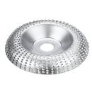 Drillpro 100mm Curve Extreme Shaping Disc Silver Wood Carving Disc Tungsten Carbide Grinder Disc for 100 115 Angle Grinder
