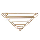 Iron Wall Bookshelf Holder Rack Organizer Craft Magazine Storage Home Decoration