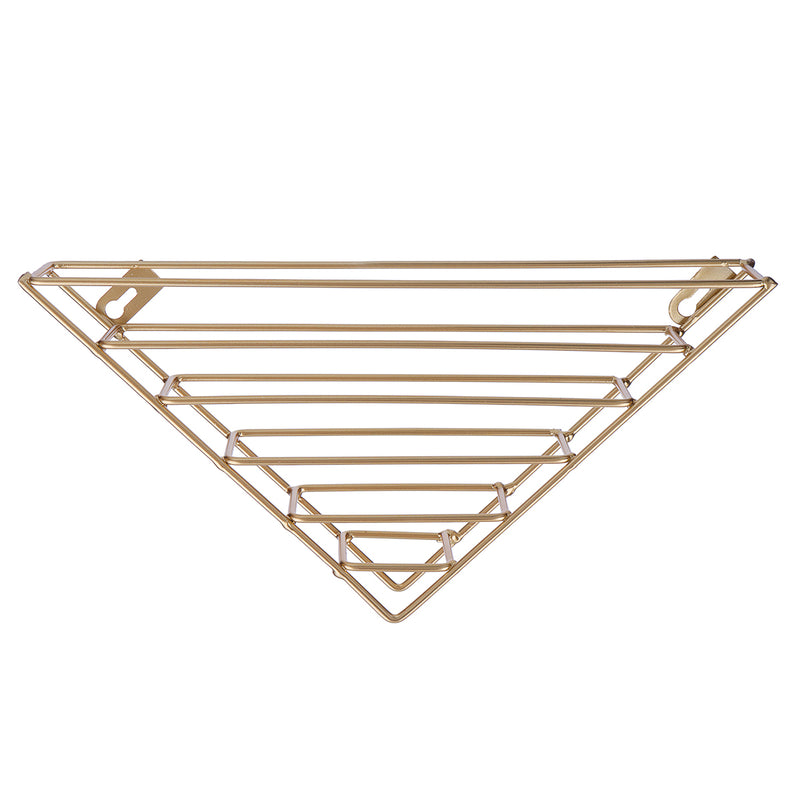 Iron Wall Bookshelf Holder Rack Organizer Craft Magazine Storage Home Decoration