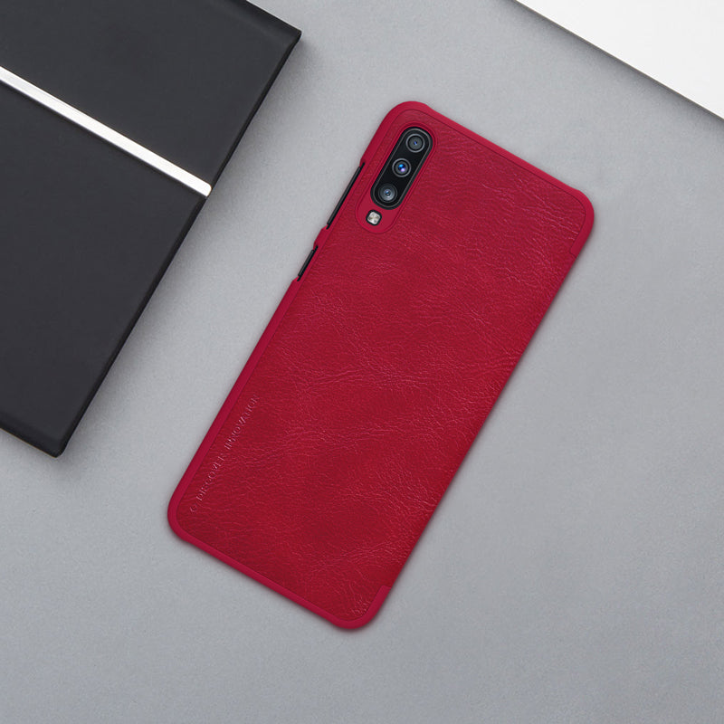 NILLKIN Flip Card Slots Full Cover PU Leather PC Protective Case For Samsung Galaxy A70 2019