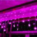 3.8M LED Curtain Snowflake String Lights LED Fairy Lights 8 Modes 220-240V Christmas Lights
