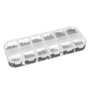 Suleve MXCP5 1200Pcs Mini Phillips Screw Micro Electronic Black Round Head Self Tapping Screw Kit M1 M1.2 M1.4 M1.7