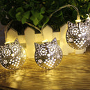KCASA 1.8M 10 LED Metal Owl String Lights LED Fairy Lights for Festival Christmas Decoration