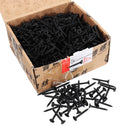 Suleve M3.5CP4 700Pcs M3.5 Cross Black Recessed Flat Head Self Tapping Ash Phosphorus Drywall Metric Threaded Wood Screw Nail Bolt