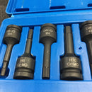 Machifit 1/2 Inch H5-H19 CR-MO Hexagon Pneumatic Screwdriver Bit Set Pneumatic Sleeve Tool Accessories