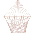 200x80cm 2 People Double Hammock Cotton Mesh Hanging Swing Bed Max Load 120kg Outdoor Camping