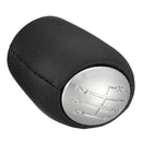 Car Gear Stick Shift Knob Cap 6 Speed Black Leather for Renault