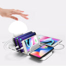 LyRay Tytx-1C Wireless Rechargeable USB LED Night Light Touch Sencer Flexible Dimmable Bedside Desktop Reading Table Lamp Phone Holder