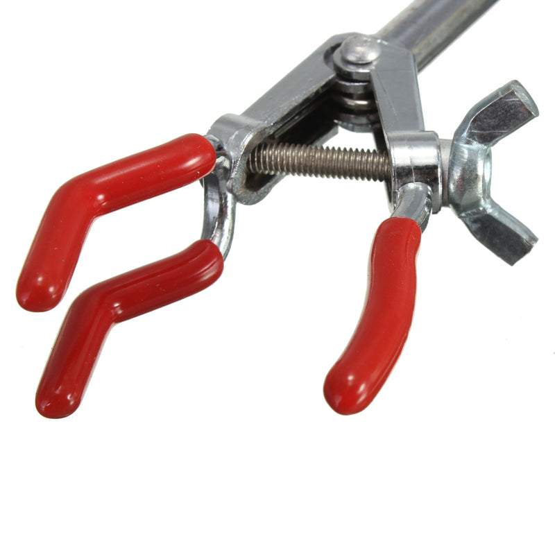 Adjustment Three Prong Lab Extension Flask Clip Clamp for Lab Stand