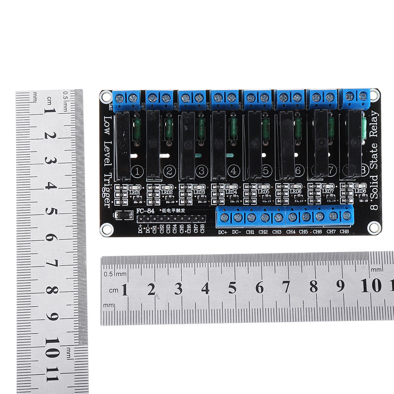 8 Channel 5V Solid State Relay Low Level Trigger DC-AC PCB SSR In 5VDC Out 240V AC 2A