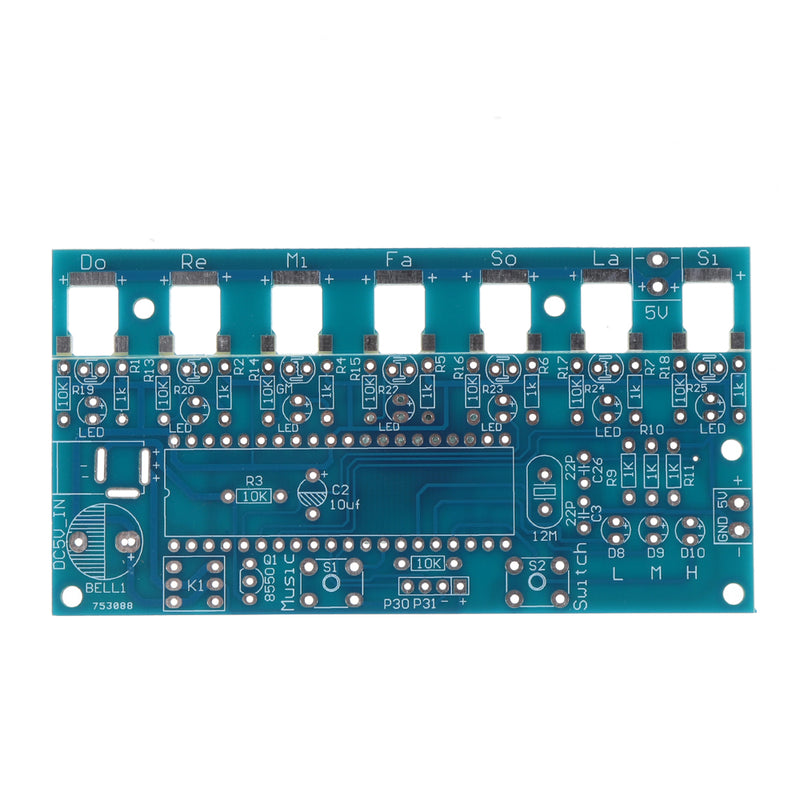 DC4.5-5.5V DIY Laser Harp Kit String DIY Keyboard Kit Electronic Parts 7 Strings Electronic DIY Kit Technology Piano Music Box