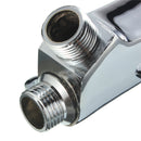 Foot Pedal Valve Faucet Copper Vertical Basin For Home w/ 1M Flexible Hose