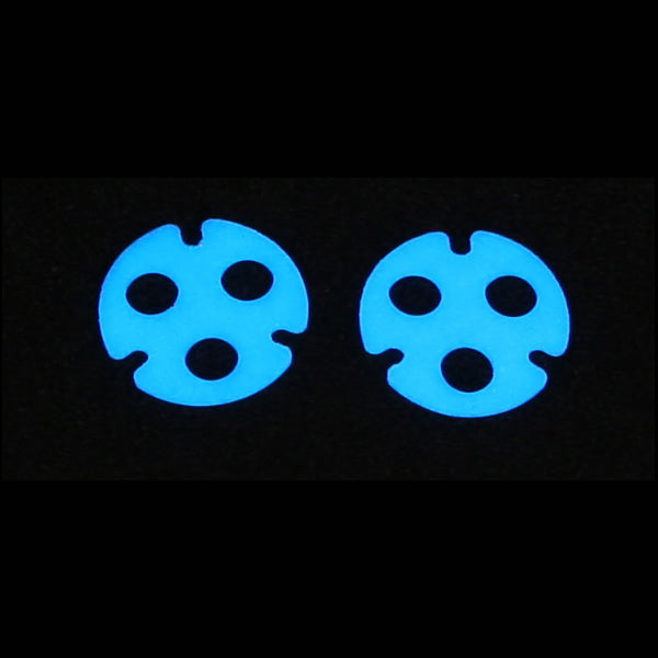 NIWALKER 3Pcs/Set Self Illuminate Turboglow Glow Gasket For Niwalker MM6S Flashlight Triple Optic Light Luminous Tape