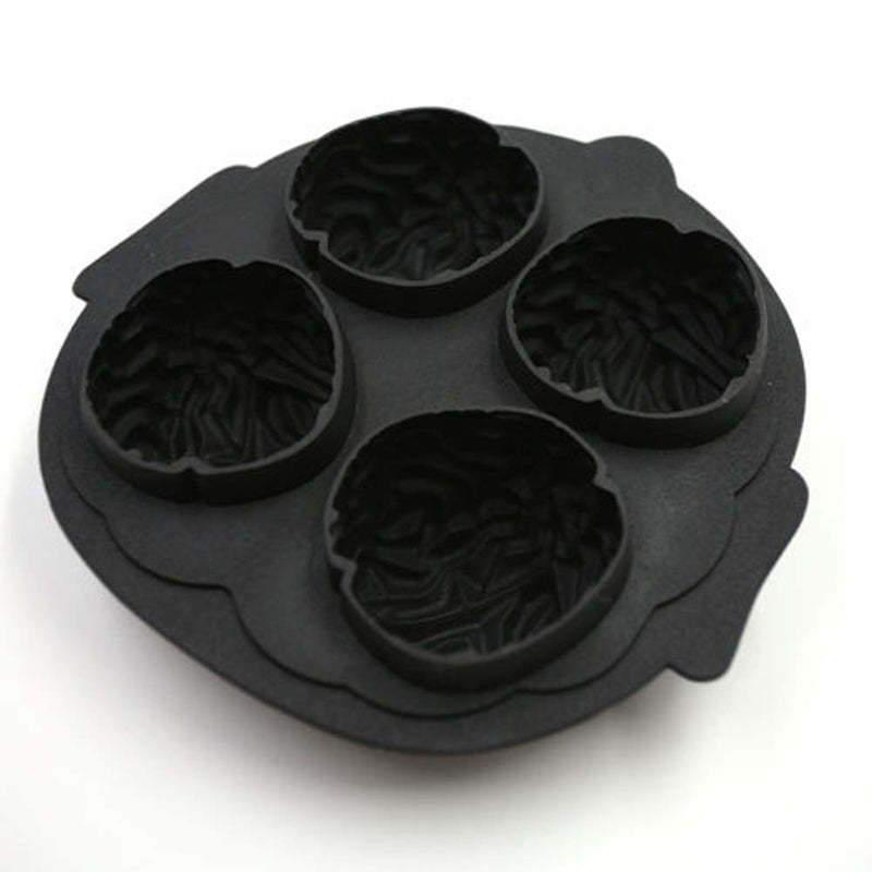 Honana Silicone Brain Shape Ice Freeze Cube Tray Maker Mould 4 Forms Bar Party Drink Ice Mold