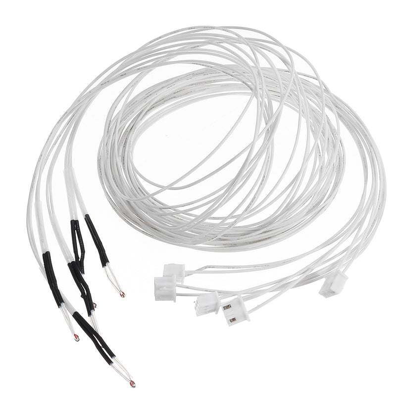 Anet 5pcs NTC 3950 100K ohm Thermistor Temperature Sensor with 1.1m Cable for RepRap Prusa i3 3D Printer