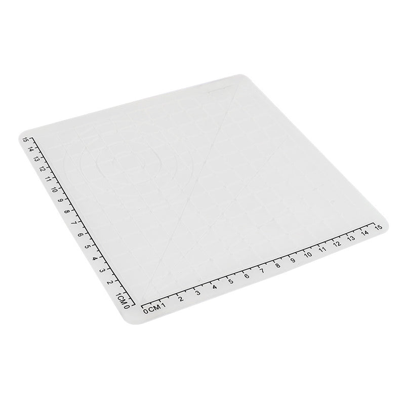 4PCS White Silicone Design Mat Drawing Tools with Basic Template + Insulation Silicone Finger Caps Kit for 3D Printing Pen