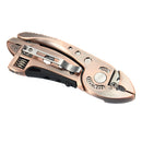 DANIU Bronzed Multitool Adjustable Wrench Jaw+Screwdriver+Pliers Multitool Set