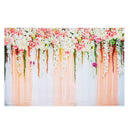 3x5FT 5x7FT Vinyl Spring Pink Yellow Rose Flower Wall Photography Backdrop Background Studio Prop