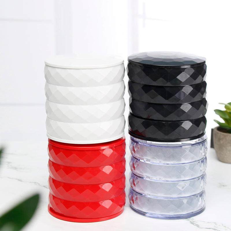 Small Jewelry Box Multi-Layer Rotating Creative Modern Simple Earrings Earrings Ring Necklace Debris Finishing Storage Box Cosmetic Storage Box