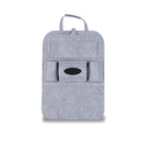 Car Seat Back Storage Organizer Pad Bag Foldable Table Tray Auto Accessories
