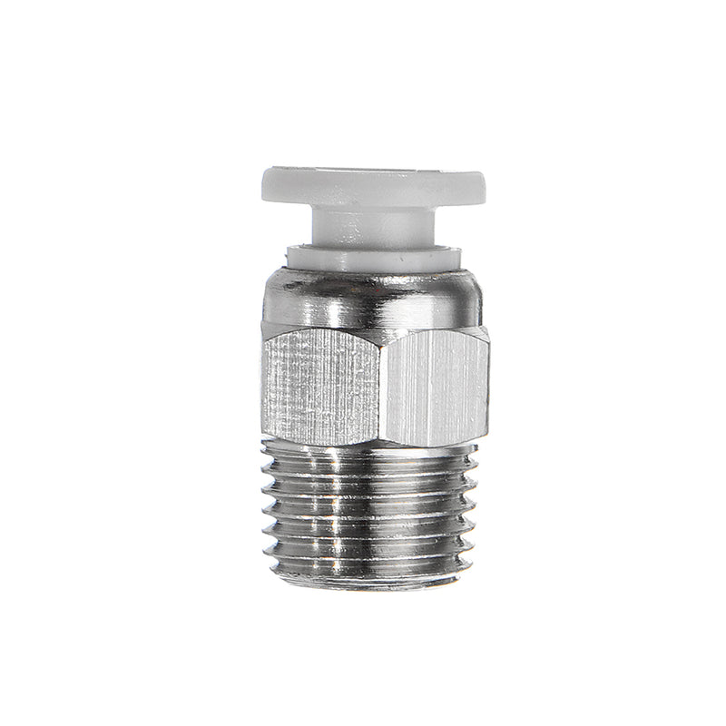 10pcs Creality 3D Silver 1/8 Teeth Thread Nozzle Quick Direct Pneumatic Connector For 3D Printer
