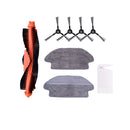 8pcs Replacements for XIAOMI MIJIA STYJ02YM Vacuum Cleaner Parts Accessories 4pcs Side brushes 1pc Roll Brush 1pcs Wet Rag 1pcs Wet Dry Rag 1pcs  White Comb