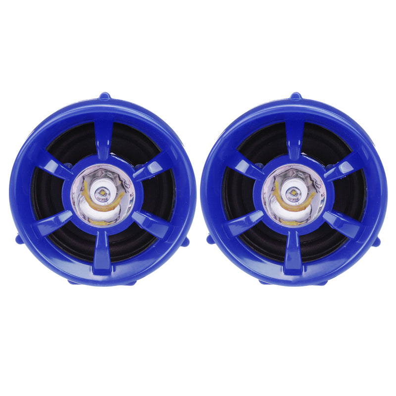 4inch Motorcycle Audio Remote Sound System bluetooth SD USB MP3 FM Radio w/ LED light