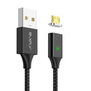 RAXFLY 2.1A Magnetic Braided Micro USB Fast Charging Data Cable 2M For Xiaomi Redmi Note 5 5 Plus S7