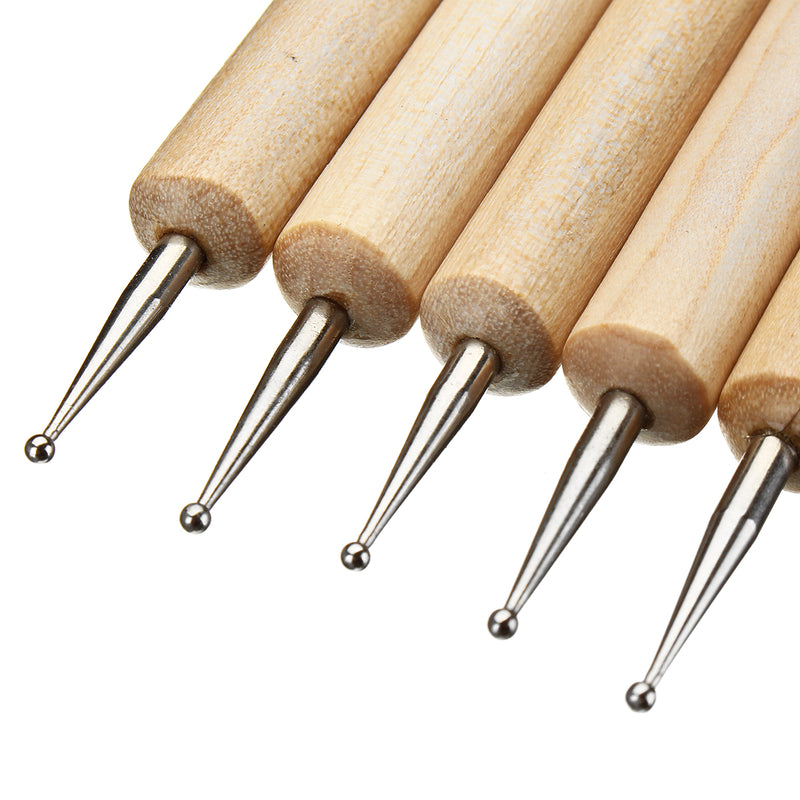 Ball Stylus Dotting Tools Clay Pottery Modeling Carving Rock Ceramics Painting Kit