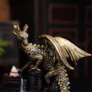 Dragon Backflow Incense Ceramic Statue Figurine Home Decorations Handmade Aromatherapy