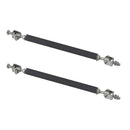 2x 5.9"-8.9" Universal Adjustable Front Bumper Protector Lip Splitter Rod Tie Bar