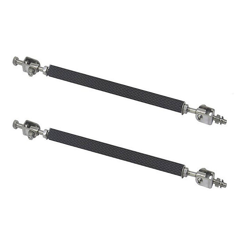 2x 5.9"-8.9" Universal Adjustable Front Bumper Protector Lip Splitter Rod Tie Bar