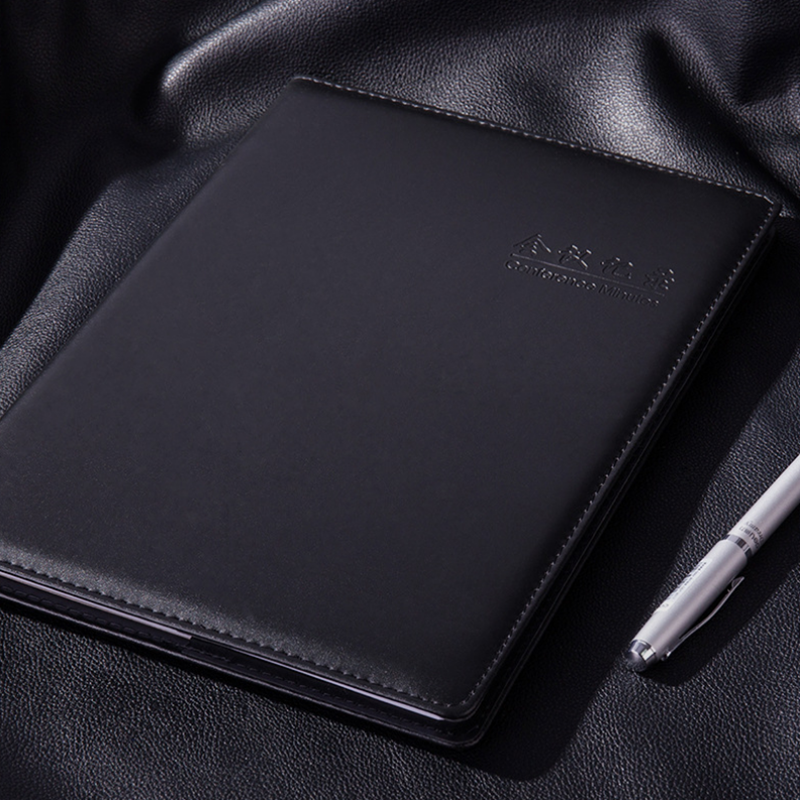 Deli 7950 Notebook 25k /82 Pages Meeting Notebook PU Wear Resistant 360 Degree Edging Design for Office