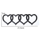 Modified Tail Car Love Label Heart-shaped Label Car Decoration Car Stickers