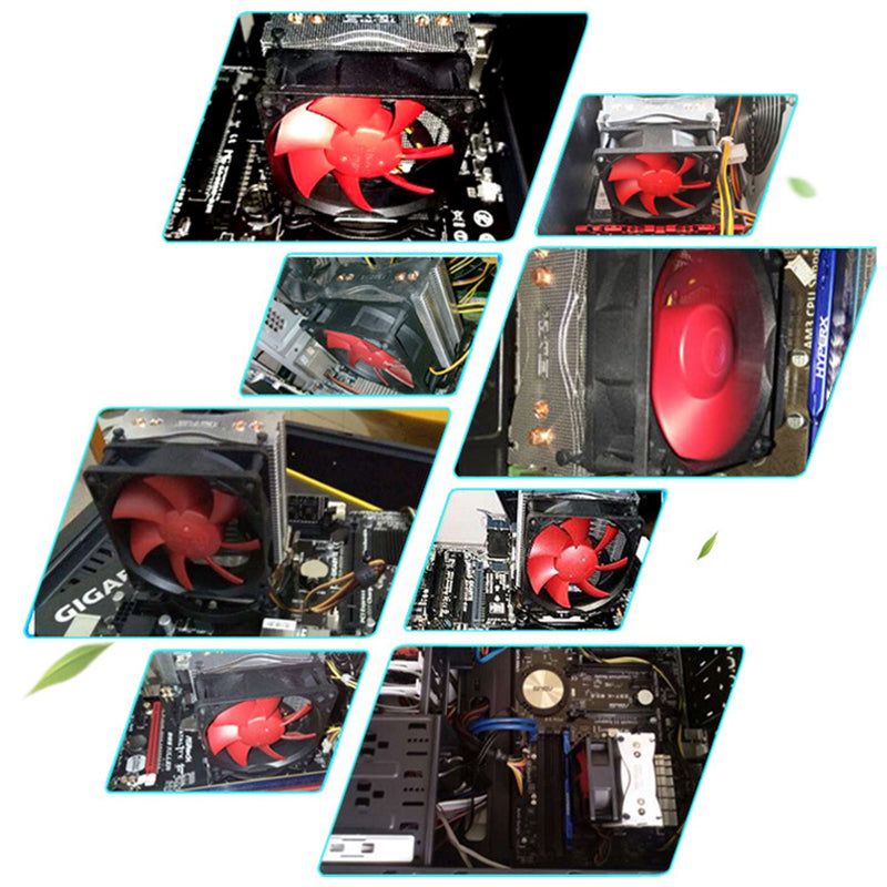 PCCOOLER 80mm 3 Pin DC 12V CPU Cooling Fan Hydraumatic Cooler Heatsink for Intel AMD