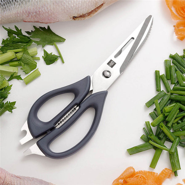Huohou 30Cr13 Stainless Steel Kitchen Scissors Sharp Sets Non-slip Tool Kit Fruits Meat Scissors Pruning Scissor from Xiaomi Youpin