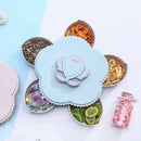 Petal-Shape Rotating Candy Storage Box Flower Petal Shaped Dried Fruit Plat