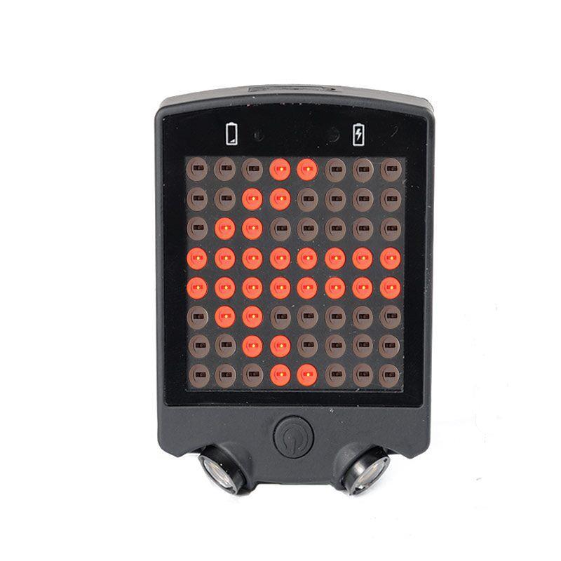 64 LED Wireless Remote Laser Bicycle Rear Tail Light Bike Turn Signals Safety Warning Light