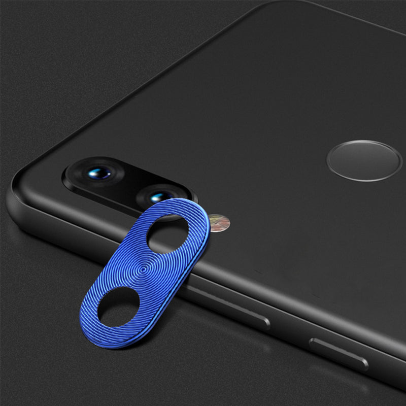 Bakeey Tempered Glass Phone Camera Lens Protector + Bule Metal Circle Ring Phone Camera Lens Protector for Xiaomi Redmi 7