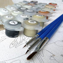 DIY Frameless Painting The Autumn Wind Is Soughing Linen Canvas Oil Painting Paint Paper Art