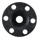 Drillpro 110mm Tungsten Carbide See Through Wood Shaping Disc Flat Carving Disc with Hole 22mm Bore Sanding Grinder Wheel for 115 125 Angle Grinder