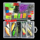 88 Pieces Of Swimming Bait Bait Soft Bait Bait Bait Set Multi-Style Simulat