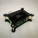 2X(For Raspberry Pi Black Acrylic Case with Cooling Fan for Raspberry Pi 4