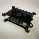 2X(For Raspberry Pi Black Acrylic Case with Cooling Fan for Raspberry Pi 4