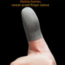 Bakeey 1 Pair Breathable Game Controller Finger Touch Screen Gloves Sweat Proof Gaming Finger Gloves Non-Scratch Sleeve Sensitive Nylon Mobile Touch for PUBG Mobile Game
