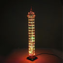 DIY Macao Tower LED Light Cube Wireless Remote Control Music Spectrum Electronic Kit