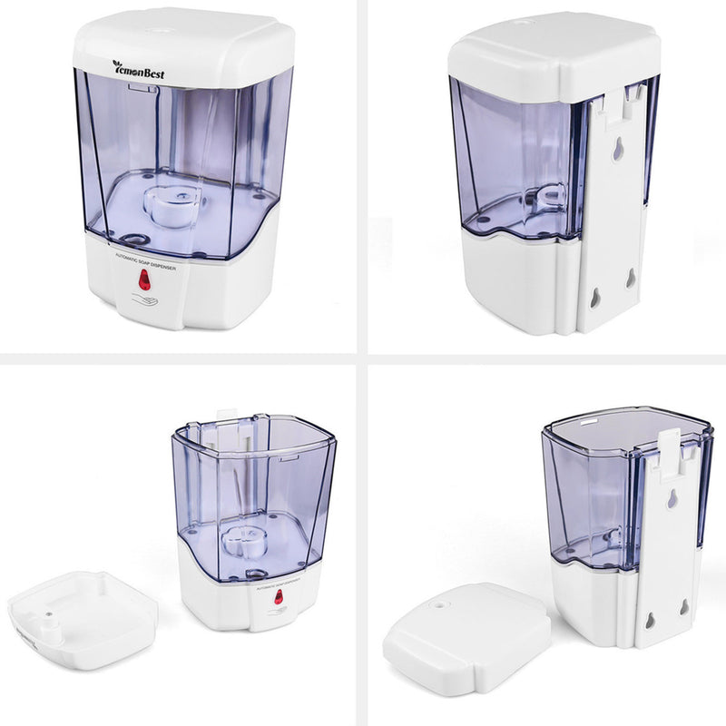 700ml Automatic Sensor Soap Liquid Dispenser Touchless Wall Mounted Hotel Bathroom Accessory