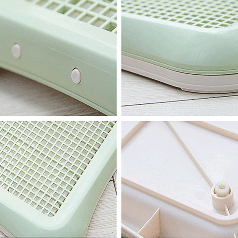 Plastic Pet Dog Detachable Indoor Toilet Training Pad Toilet Box Tray for D